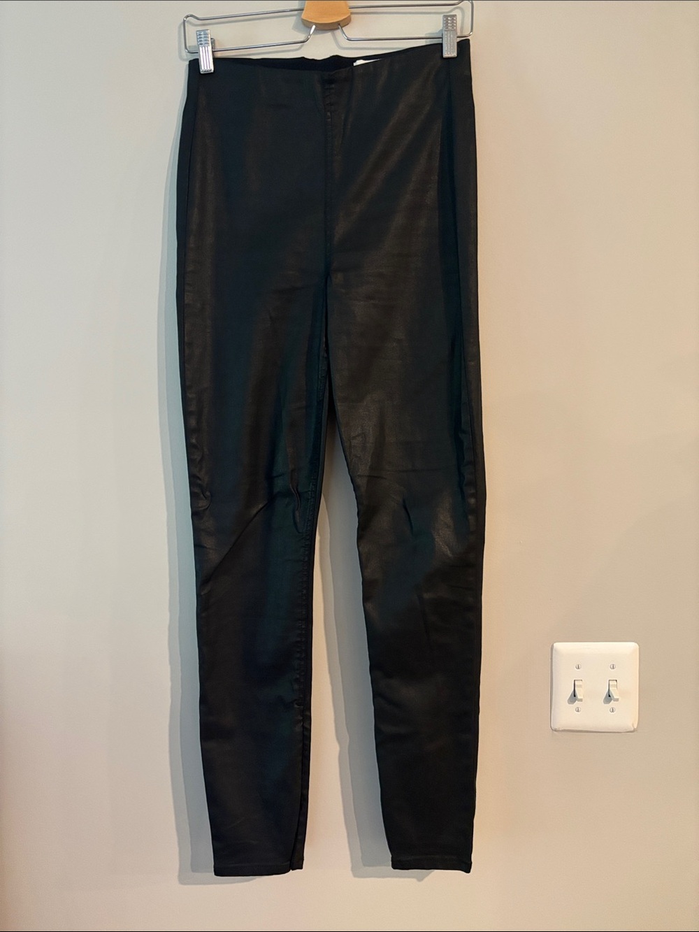 rag & bone Black Skinny Faux Leather Leggings